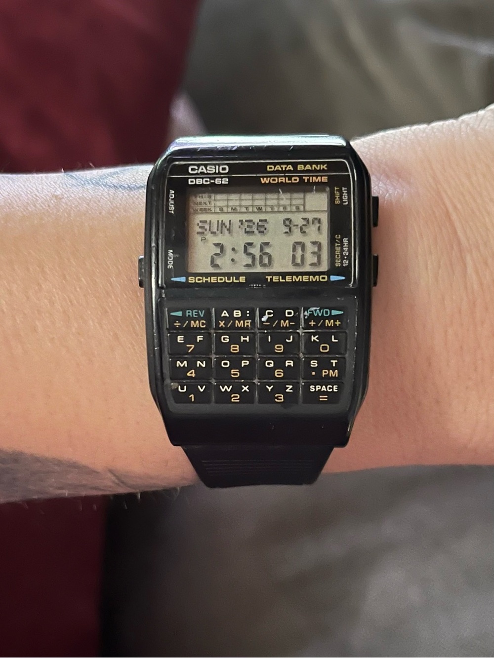 Casio Data Bank DBC-62 Digital Calculator Watch RARE 80s